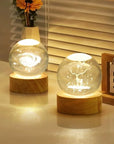 LED 3D Glass Crystal Ball