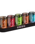 Digital Nixie Tube Clock with RGB LED Glows