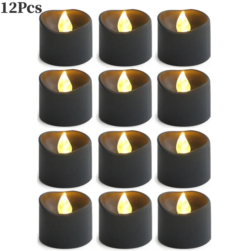 Flameless Black LED Candles