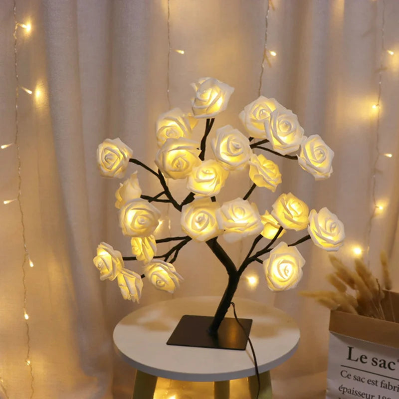 LED Rose Flower Table Lamp