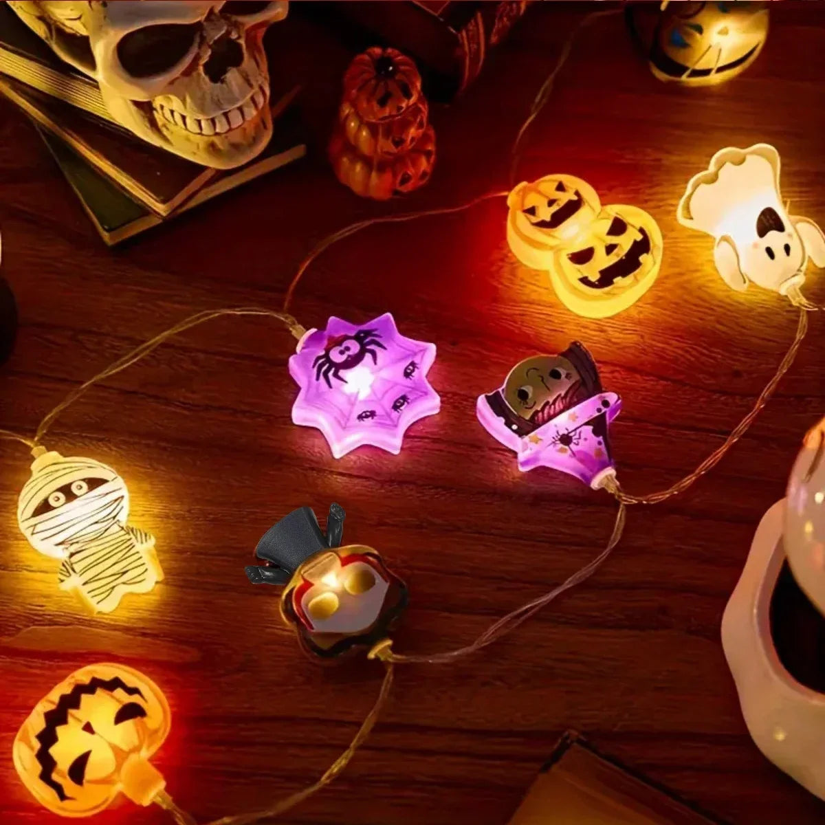 Halloween Monster LED String Lights