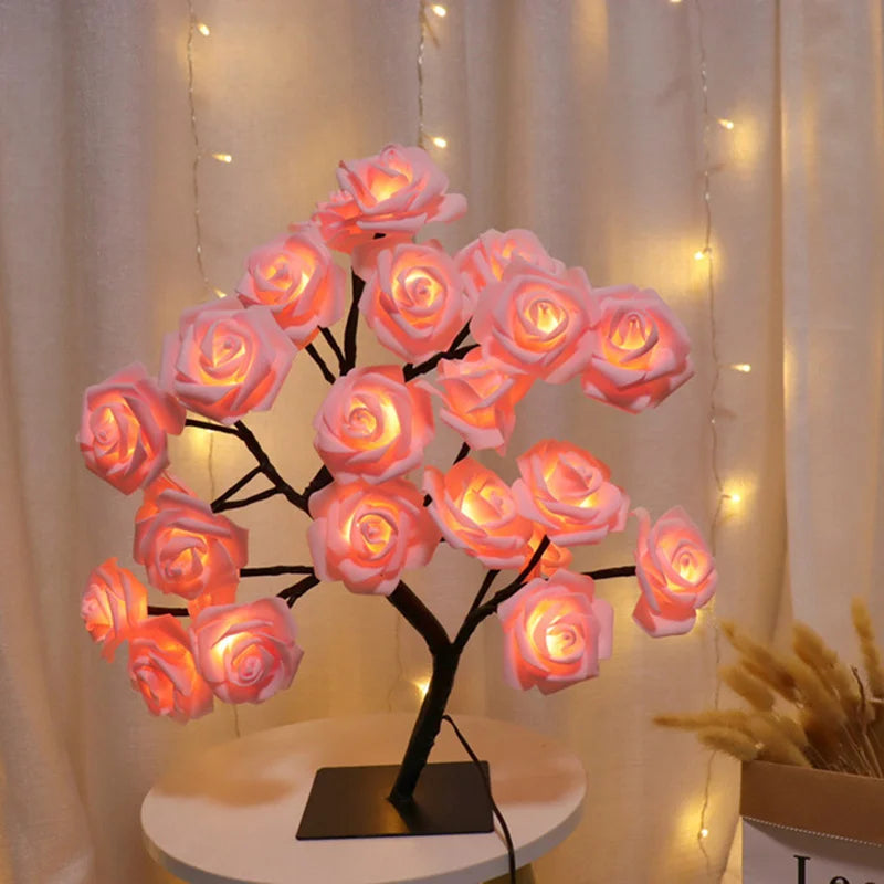 LED Rose Flower Table Lamp