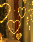 Love Heart Style Curtain Lights