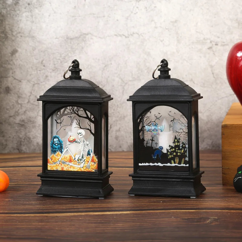 Portable Spooky Castle LED Lantern