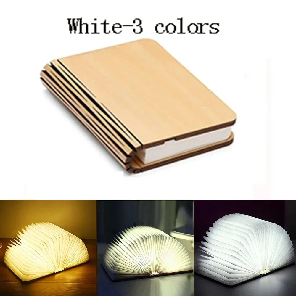 RGB 3D Open Book Night Light LED