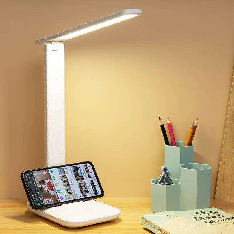 White Folding Desk LED Lamp