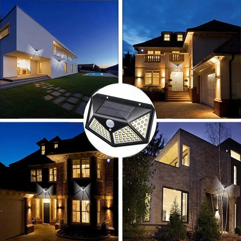 LED Motion Sensor Solar Wall Lights