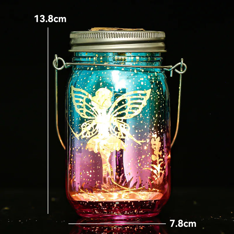 Solar Mason Light Jar Lantern