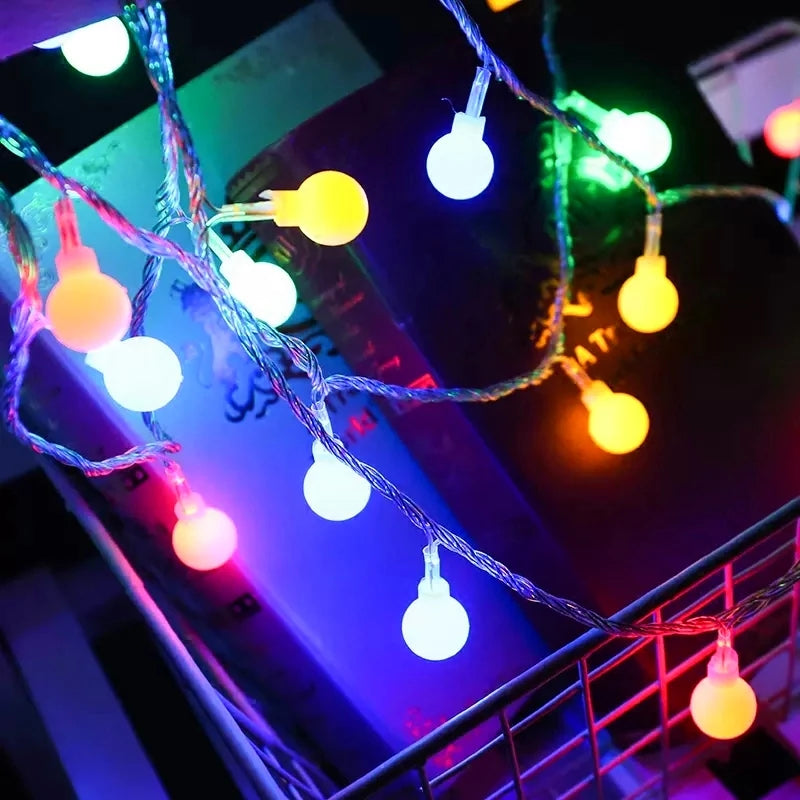 LED Garland Ball String Lights