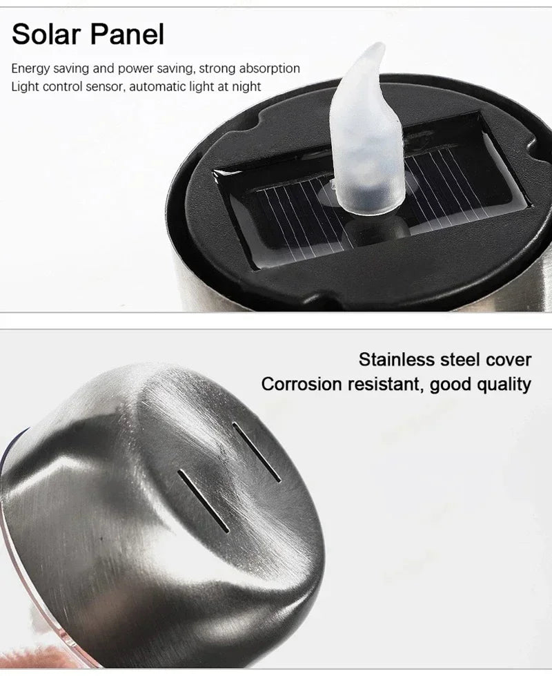 LED Solar Candle Dome Light Pack