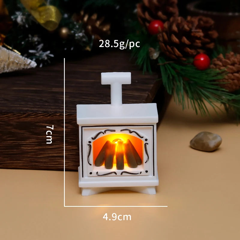 Miniature Glowing Fireplace